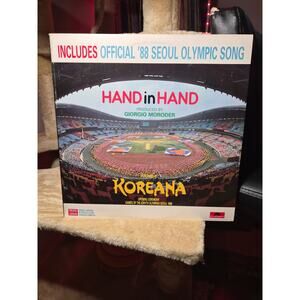 Hand In Hand (1988) Seoul Olympic LP Giorgio Moroder Koreana Polydor PROMO Album